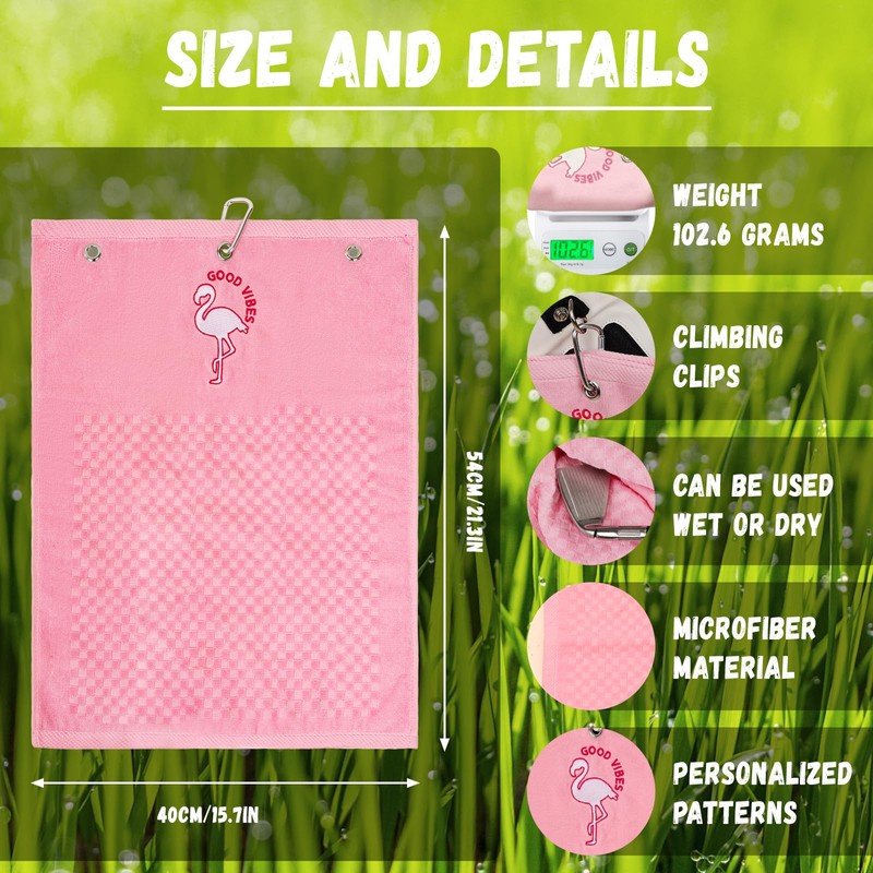 CRAFTSMAN GOLF Gift Box Flamingo Towel and Shark Golf Ball