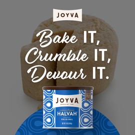 Joyva Halvah – Original, 16oz Pack of 1| A Delicious Sesame Treat | Dairy Free, Gluten-Free & Kosher Parve | Handcrafted in Brooklyn