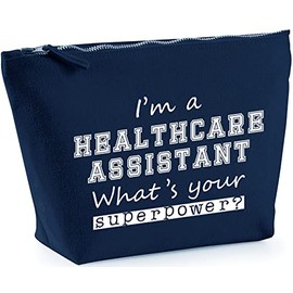 Hippowarehouse I'm A Healthcare Assistant What's Your Superpower? printed make up cosmetic wash bag 18x19x9cm
