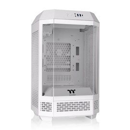 Thermaltake Tower 250 Snow Mini-ITX Mini Tower; 2x120mm CT Fans Included; 360mm Radiator Support; 360mm GPU Clearance; Dual Chamber; CA-1Z9-00S6WN-AZ