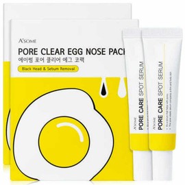 에이썸 포어 클리어 에그 코팩 세트(30매+세럼15ml)  2개 Awesome Pore Clear Egg Pack Set (30 Sheets + Serum 15ml) x 2