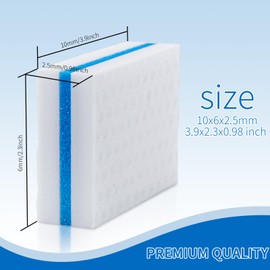 Upgrade Melamine Sponge, 25 Pack Extra Thick More Lasting 3X Density Premium Magic Sponge Eraser, Multi Surface Power Scrubber Foam Stain and Mark Removal Cleaning Pads