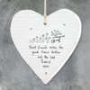 East of India Hanging Heart Gift Best Friends Make Good