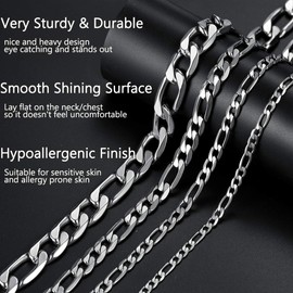 Prosteel Figaro Chain Women Men 4mm Thin Chains 18 Inch Simple Chains Egirl Jewelry Stainless Steel Necklace