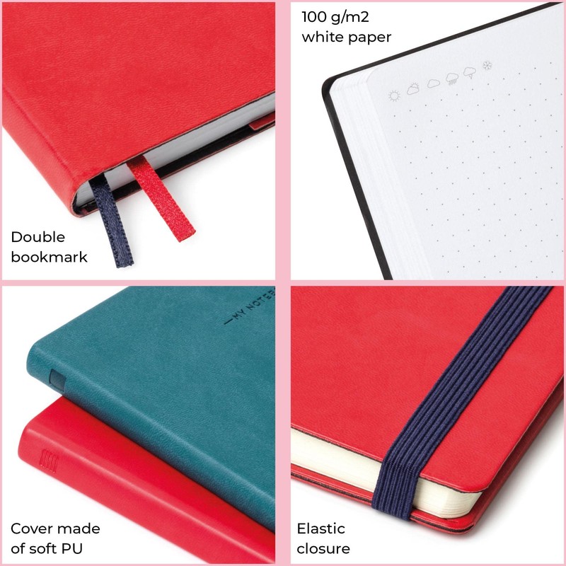 Legami - Polka Dot Notebook Medium 192 Pages Soft PU