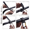MAGPIE ベビーカーフック カラビナ式 亜鉛合金フック レザーストラップ 耐荷重約30KG ベビーカー バギーフック 荷物フック 2本入り(合皮ブラウン)