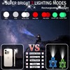 3PCS Set Brighter Cute Turtle Animal Keychain Flashlight, 7 Modes