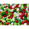 50 x 6mm Mini Buttons (Christmas Mix)