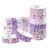 Fairy Washi Tape 12 Rolls Purple Decorative Tape Masking Tape
