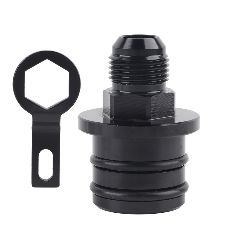10AN Breather Fitting Adapter Black Aluminium Alloy Lightweight for Oil