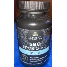 Ancient Nutrition SBO Probiotics, Men's 25 Billion CFU, 60 Capsules