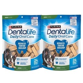 Dental Life Mini Dog Dog Dental Gum Tartar Removal Dog Gum 193g x 2 / 덴탈라이프 미니 독 강아지 덴탈껌 치석제거 개껌 193g x 2개