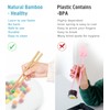 LOROTOCO 5 Pairs Kids Short Chopsticks 7inch Bamboo Reusable Training