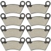 Caltric Front and Rear Brake Pads for Polaris Ranger 500