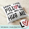 JOTOM Cushion Cover Hug This Pillow Until You Can Hug