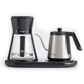 Mr. Coffee BVMC-PO19B All-in-One Pour Over Coffee Maker, 6 Cups, Black