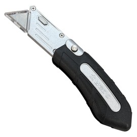 WEDO Folding Utility Knife with SK2 Steel Head,Box Cutter Knife,Quick-change Blade & Back Lock,Heavy Duty Retractable Box Cutter for Cartons and Boxes