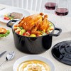 Velaze 6 QT Enameled Cast Iron Dutch Oven, Dual Handles