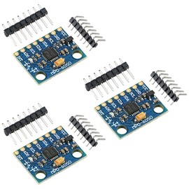 A-DIGISHUO 3pcs MPU-6050 MPU6050 GY-521 3 Axis Accelerometer Gyroscope Module 6 DOF 6-axis Accelerometer Gyroscope Sensor Module 16 Bit AD Converter Data Output IIC I2C