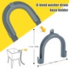2m Universal Drain Hose Extension Kit with Connector and Clamps,