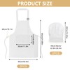 YGKYMVW Chef's Hat Apron Set, 4 Pieces Adjustable Bib Apron,