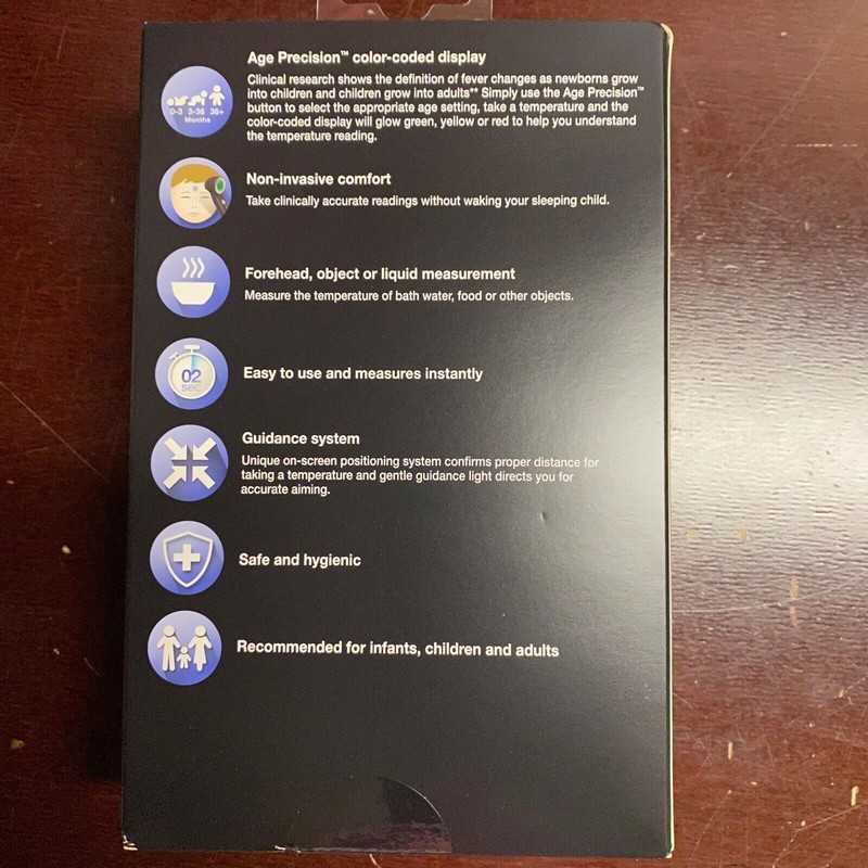 Braun 3-in-1 No Touch BNT400BUS Forehead Thermometer With Age Precision