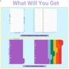 Antner A6 Lined Refill Paper 6-Hole Planner Inserts for A6