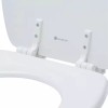 Glacier Bay Elongated Enameled Wood Closed Front Toilet Seat White
