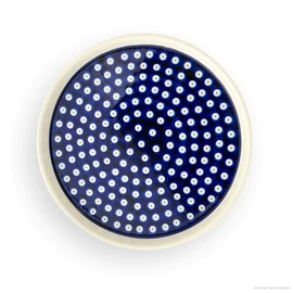 Bunzlauer Keramik Plate Flat with 2.5 cm Rim, Diameter 24.5 cm, Decor 42