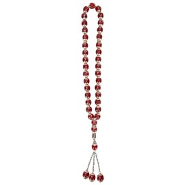 33 Beads Resin Muslim Prayer Beads Tesbih Allah Rosaries Islamic Worship Necklace Bracelet for Eid Ramadan Decorations, Resin
