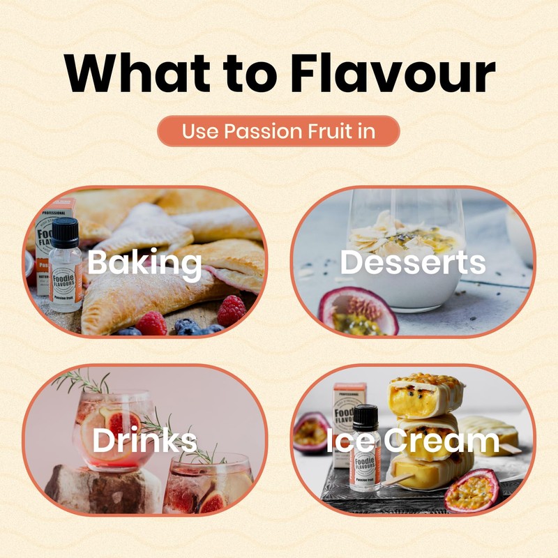 Passion Fruit Natural Food Flavouring 15ml - Foodie Flavours