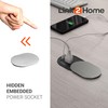 Link2Home 1-Power-Outlet Space Saver Grommet Socket USB A/C Port 3.1