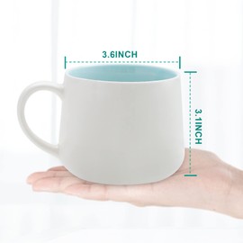 Jeuhoue Monkey Ceramic Cup Hidden 3D Animal Inside Mug,12 oz, Lovely Mug for Christmas, Birthday, Valentine's Day Gifts, Surprise Gifts for Friends and Families (Monkey 12oz)