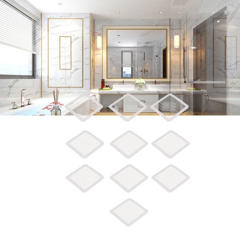 Disposable Shower Drain Cover Waterproof Adhesive Mesh Sticker Drain Hair