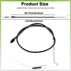 ZAMDOE 105-1844 Traction Control Cable for Toro 22'' Rear Drive Propelled Lawn Mower 1051844 Rear Wheel Drive Cable Replacement for Personal Pace Rear Wheel Drive Self Propelled Lawnmower