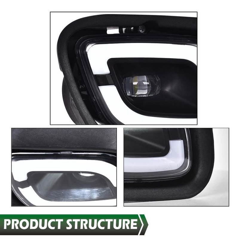 GRAND ORANGE LED Fog Lights Compatible with Freightliner Cascadia 2008-2017
