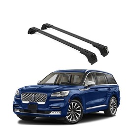 ERKUL Roof Rack Cross Bars for Lincoln Aviator 2020-2026 | Anti-Theft Lock Aluminum Crossbars for Rooftop, Cargo Carrier, Luggage, Kayak, Canoe, Bike | Black