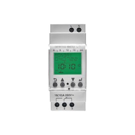 GRÄSSLIN 03.61.0002.1 Talento Easy C1 Astro Digital Timer with Year Program and Astroprogram I 2TE I 1 Channel I Mounting on DIN Rail I 12/24h Setting I Astro Timer