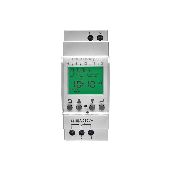 GRÄSSLIN 03.61.0002.1 Talento Easy C1 Astro Digital Timer with Year