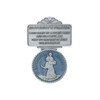 Saint Christopher Lead Free Pewter with Beautiful Blue Enamel Auto