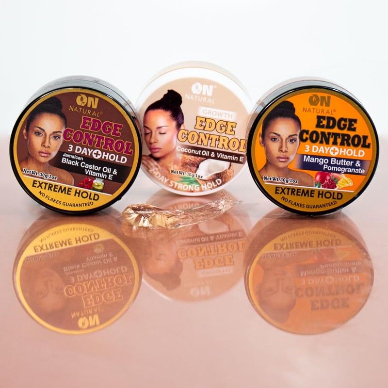 On Natural Edge Control Extreme Hold-Jamaican Black Castor Oil and