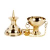 Brass Hanging Incense Burners Censer/Charcoal Incense Brass Burners, 7" High