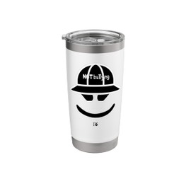 Funny Angry Marshmallow Face with a Baseball Cap Stainless Steel Insulated Tumbler