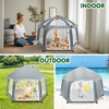 Zooawa Pop Up Playpen for Baby, Portable Playpen for Babies
