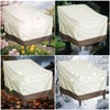 GXARTS 600D Heavy Duty Oxford Cloth Waterproof Patio Chair Cover