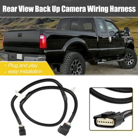 X AUTOHAUX for Ford Super Duty 2013-2016 FC3Z14A412A Tailgate Backup Camera Wiring Harness Replace DC3Z-14A412-A FC3Z-14A412-A Reverse Rear View camera Wire Harness