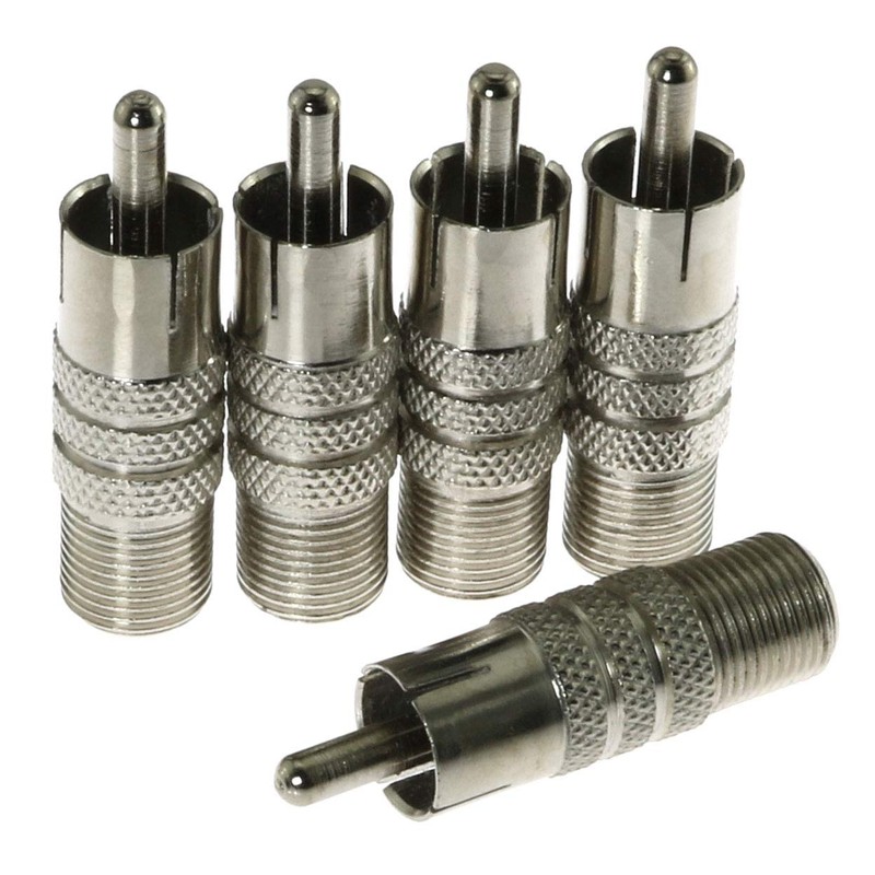 E-outstanding 5PCS RCA Male to F-Type Female Coax Coaxial Cable