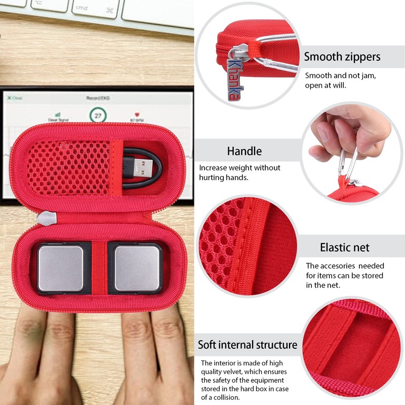Khanka Hard Case Replacement for AliveCor Kardia Mobile ECG/KardiaMobile 6L