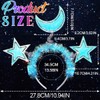 BARTOSI Light Up Star Headband LED Moon Headbands Glow Costume