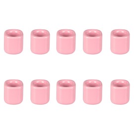 Mega Candles 10 pcs Pink 1/2 Inch Diameter Ceramic Chime Ritual Spell Candle Holders, Great for Casting Chimes, Meditation, Rituals, Spells, Vigil, Witchcraft, Wiccan Supplies